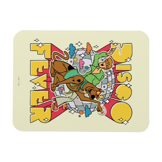 Diskofieber mit Scooby und Shaggy Magnet (Horizontal)