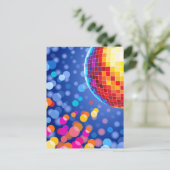 Diskokugel Postkarte (Stehend Vorderseite)