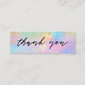 Diskontkarte für flüssigen Marmor Mini Visitenkarte (Vorderseite)