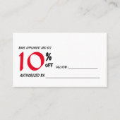 Diskontkarte Rabattkarte (Vorderseite)