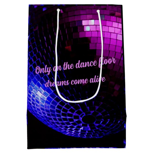 Diskothek Ball Dreams Mittlere Geschenktüte (Rückseite)