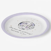 Diskothek Ball Geburtstagsparty Pappteller (Schrägansicht)