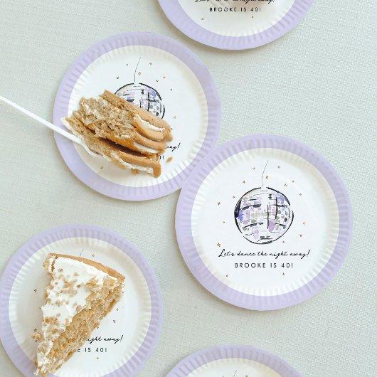 Diskothek Ball Geburtstagsparty Pappteller