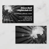 Diskothek Ball Night Club DJ Disc Jockey Dance Par Visitenkarte (Vorne/Hinten)