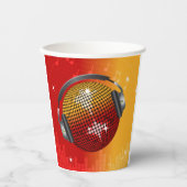Diskothek Ball Pappbecher (Vorderseite)