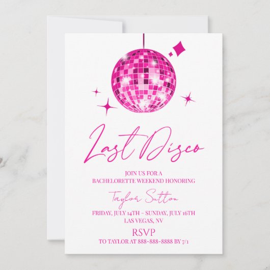 Diskothek Ball Parco delle camelie Locarno Party Einladung (Vorderseite)