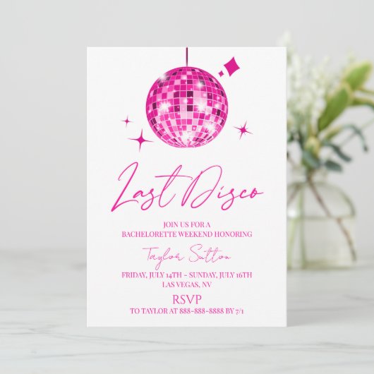 Diskothek Ball Parco delle camelie Locarno Party Einladung (Stehend Vorderseite)