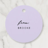 Diskothek Ball Personalisiertes Geschenk Geschenkanhänger (Rückseite)