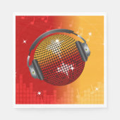 Diskothek Ball Serviette (Vorderseite)