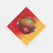 Diskothek Ball Serviette (Ecke)