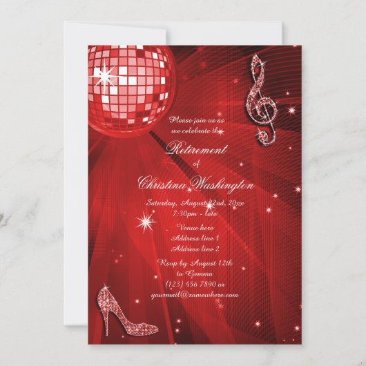 Diskothek Ball und Sparkone Heelse Rote Pension Einladung (Rückseite)