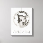 Diskothek Ball Wall Art Personalisierte Leinwand (Vorderseite)