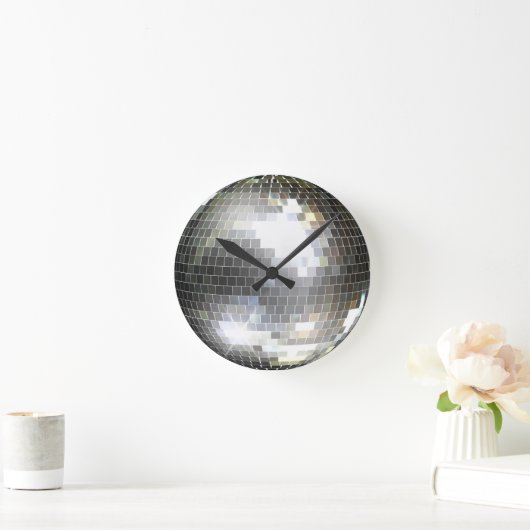 Diskothek Ball Wall Clock Runde Wanduhr (Zuhause)