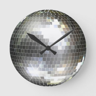 Diskothek Ball Wall Clock Runde Wanduhr