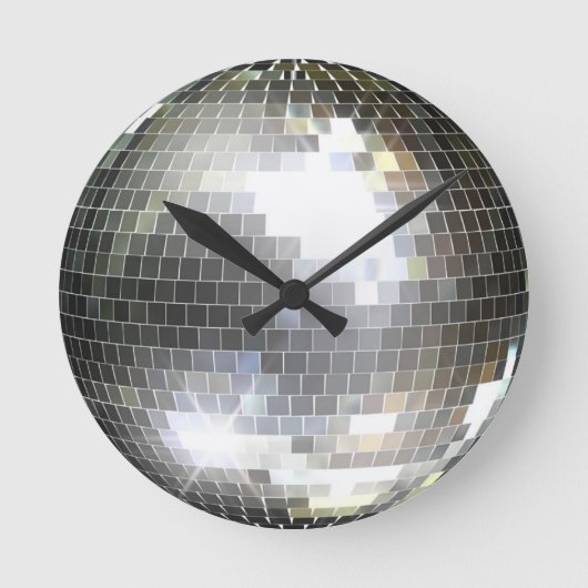Diskothek Ball Wall Clock Runde Wanduhr (Vorderseite)