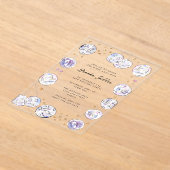 Diskothek Ball Watercolor Geburtstagsparty Acryleinladungen (Ablage )