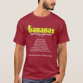 Diskothek Bananen und Restaurant, Chicago, IL T-Shirt (Vorderseite)