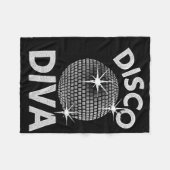 Diskothek Diva Queen1 Fleecedecke (Vorderseite (Horizontal))