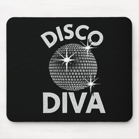 Diskothek Diva Queen1 Mousepad (Vorne)
