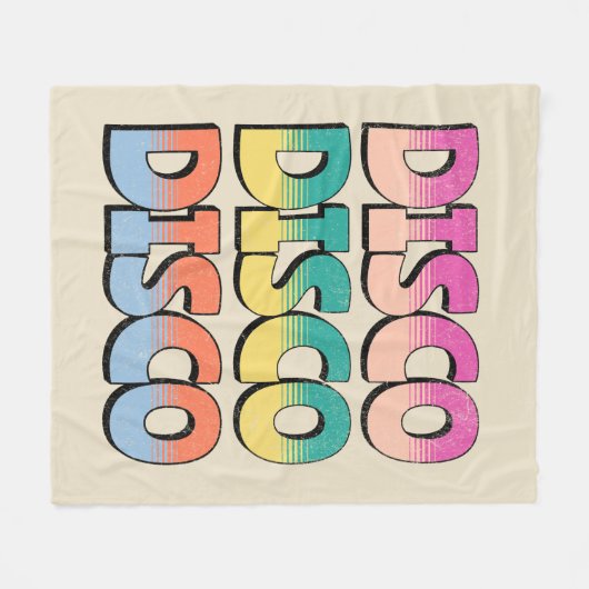 Diskothek Fleecedecke (Vorderseite (Horizontal))