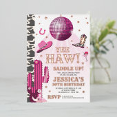 Diskothek Geburtstagsfeier Folieneinladung (Stehend vorne)