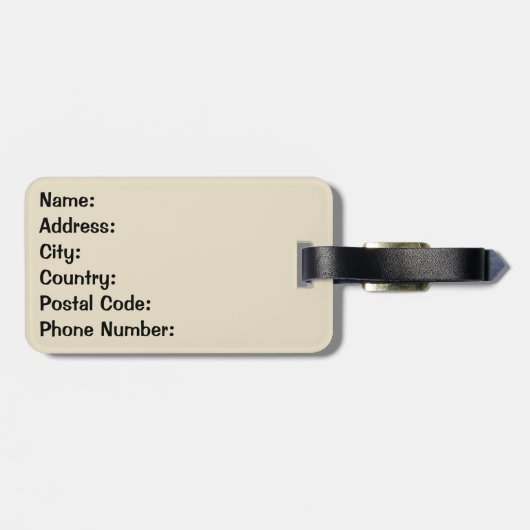 Diskothek Gepäckanhänger (Rückseite horizontal)