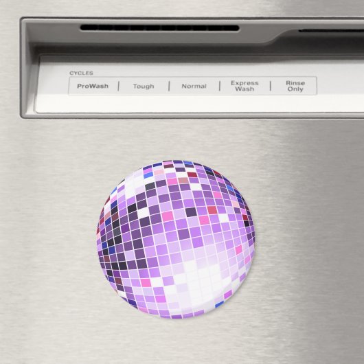 Diskothek, Glitzer Ball oder Spiegelball Magnet (In Situ (Geschirrspüler))