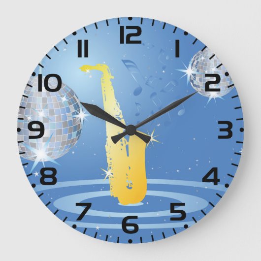 Diskothek Große Wanduhr (Vorderseite)