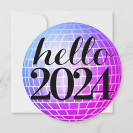 Diskothek Hallo Neues Jahr Einladung