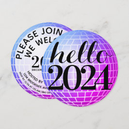 Diskothek Hallo Neues Jahr Einladung