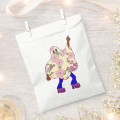 Diskothek halloween african floral ghost geschenktütchen (Ausgeschnitten)