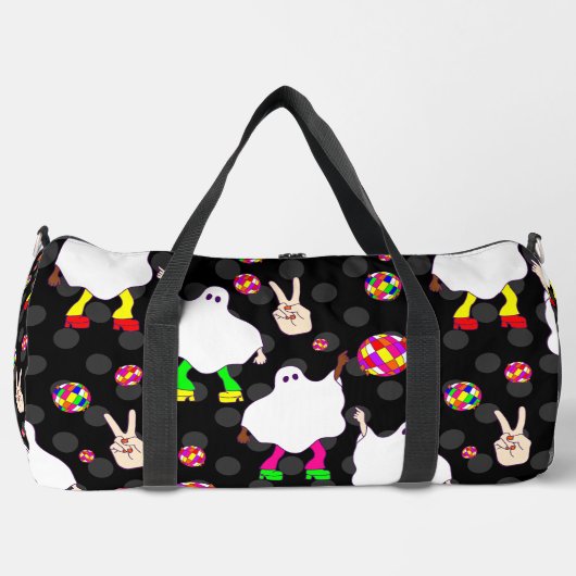 Diskothek halloween african ghost black duffle bag (Vorderseite)