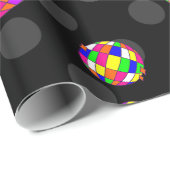 Diskothek halloween african ghost black geschenkpapier (Rolleneckpunkt)