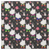 Diskothek halloween african ghost black stoff (Muster)