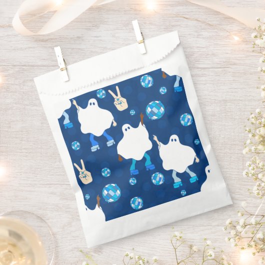 Diskothek halloween african ghost blue geschenktütchen (Ausgeschnitten)