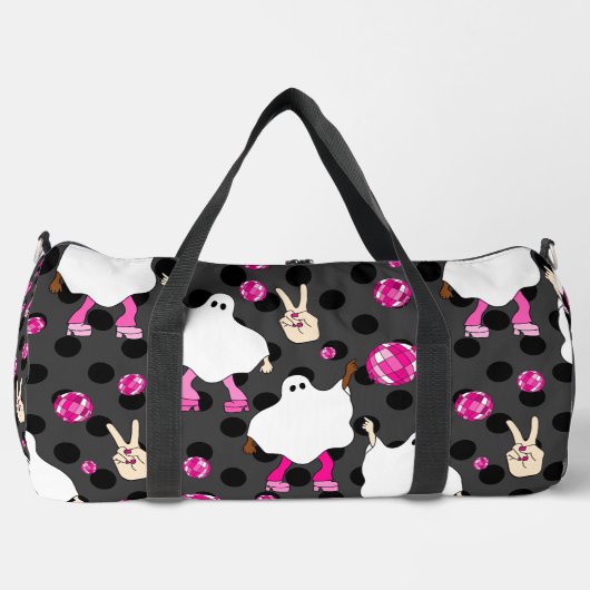Diskothek halloween african ghost pink duffle bag (Vorderseite)