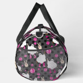 Diskothek halloween african ghost pink duffle bag (Rechts)