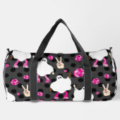 Diskothek halloween african ghost pink duffle bag (Rückseite)