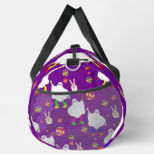 Diskothek halloween afrikanischer Geist lila Duffle Bag (Rechts)