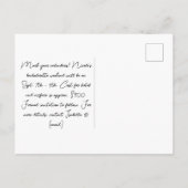 Diskothek Junggeselinnen-Abschied Weekend Save the Postkarte (Rückseite)