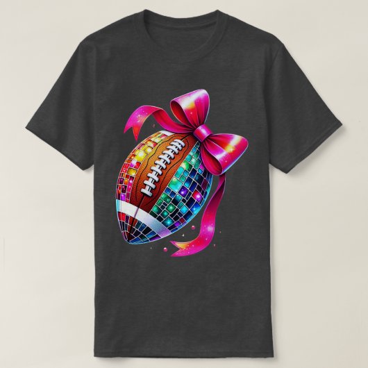 Diskothek mit Pink Bow Sports Party T-Shirt (Design vorne)