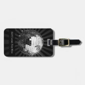 Diskothek mit schwarzem Hintergrund Gepäckanhänger (Vorderseite horizontal)