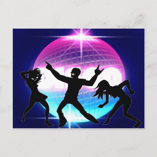 Diskothek Postkarte (Vorderseite)