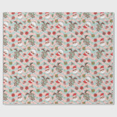 Diskothek Santa und Reindeer Urlaubsmuster Geschenkpapier (Flach)