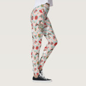 Diskothek Santa und Reindeer Urlaubsmuster Leggings (Rechts)