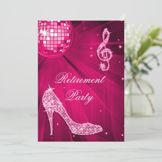 Diskothek und Sparkone Heelse Rosa Pension Einladung (Stehend Vorderseite)