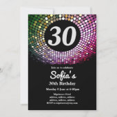 Diskothek, Vintag, Tanzabend Einladung (Vorderseite)