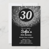 Diskothek, Vintag, Tanzabend Einladung (Vorderseite)