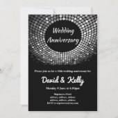 Diskothek, Vintag, Tanzhochzeit, Jubiläum einladen Einladung (Vorderseite)