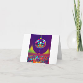 Diskothek Weihnachtsball - Urlaubskarte Karte